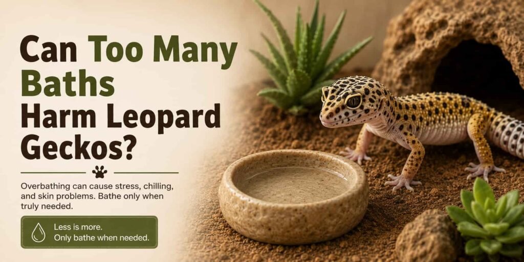 Can Too Many Baths Harm Leopard Geckos?