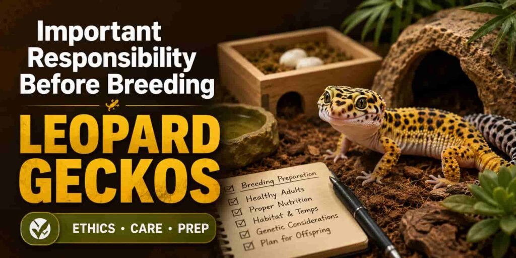 Important Responsibility Before Breeding Leopard Geckos