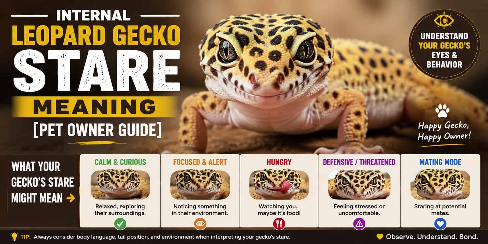 Leopard Gecko Stare Meaning [Pet Owner Guide]