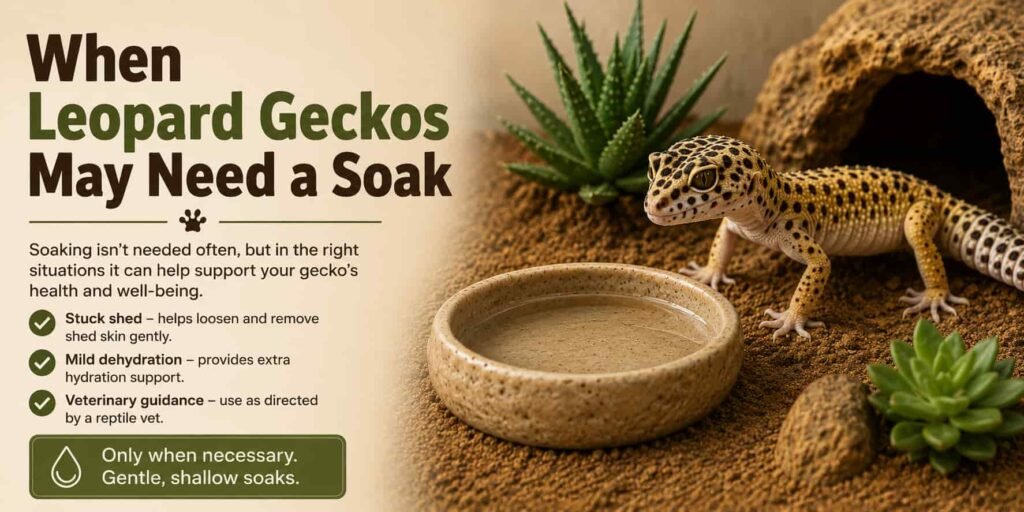 When Leopard Geckos May Need a Soak