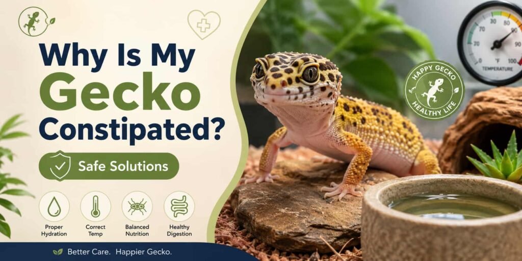 Why Is My Gecko Constipated [Safe Solutions]