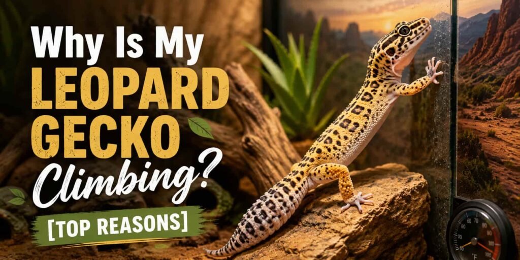 Why Is My Leopard Gecko Climbing [Top Reasons]