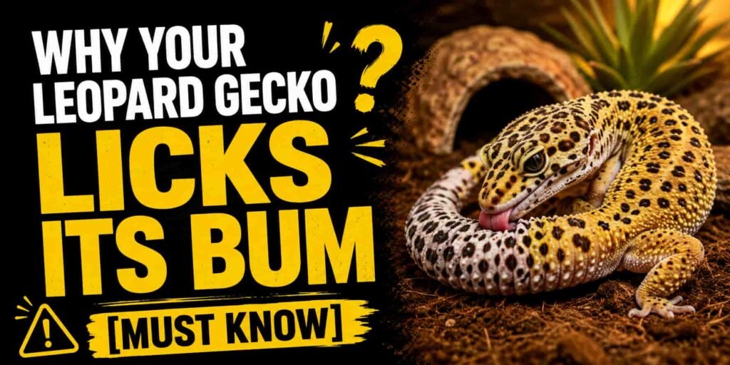Why Your Leopard Gecko Licks Its Bum [Must Know]