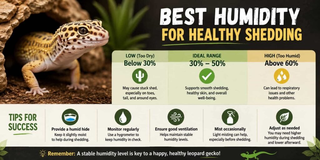Best Humidity for Healthy Shedding