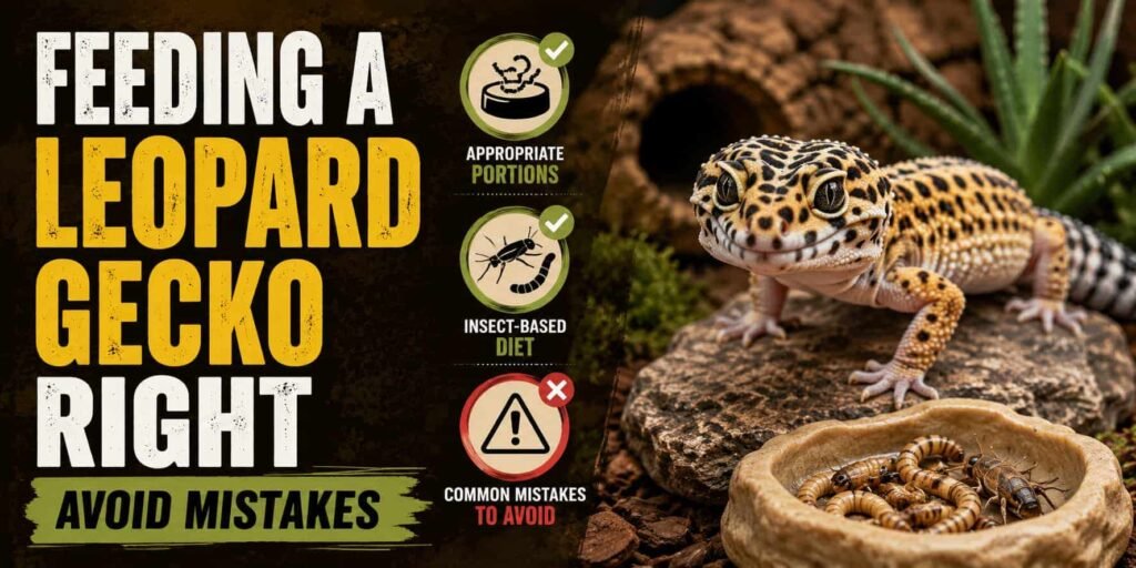 Feeding a Leopard Gecko Right [Avoid Mistakes]