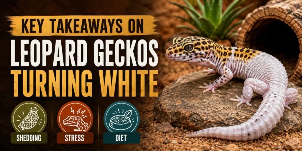 Key Takeaways on Leopard Geckos Turning White