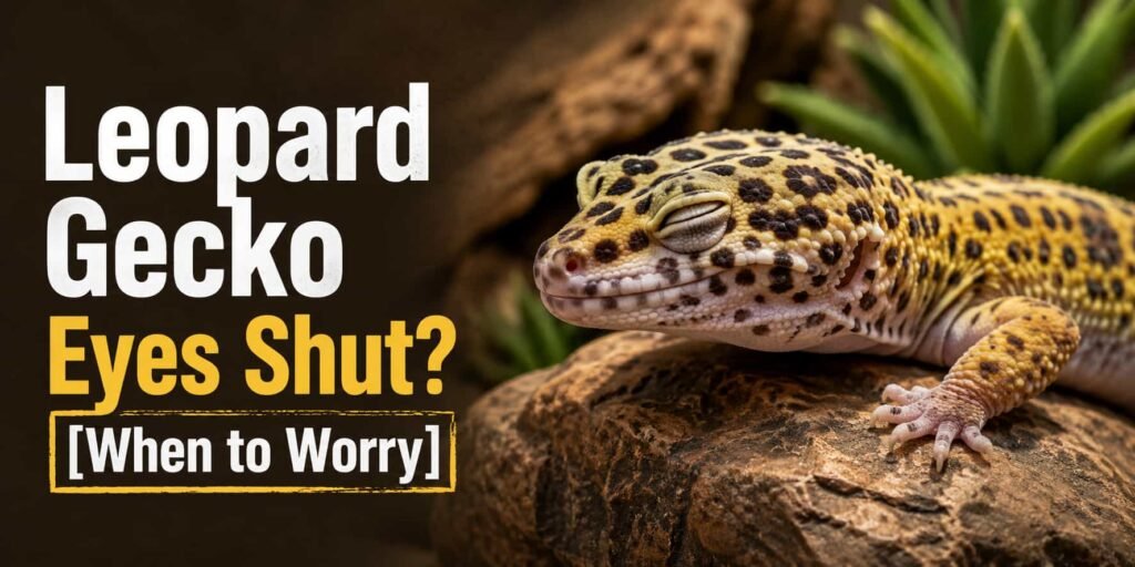 Leopard Gecko Eyes Shut [When to Worry]