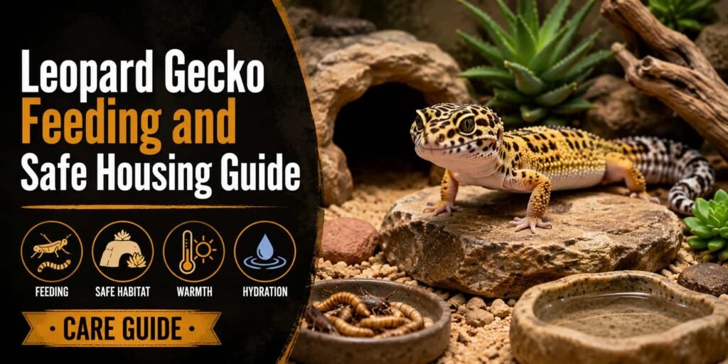 Leopard Gecko Feeding and Safe Housing Guide