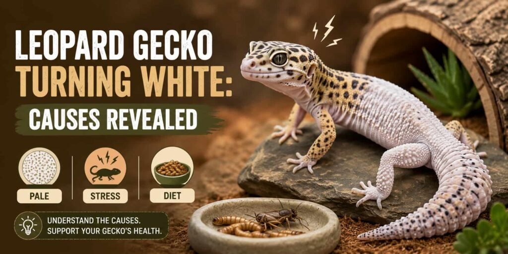 Leopard Gecko Turning White Causes Revealed [Pale][Stress][Diet]