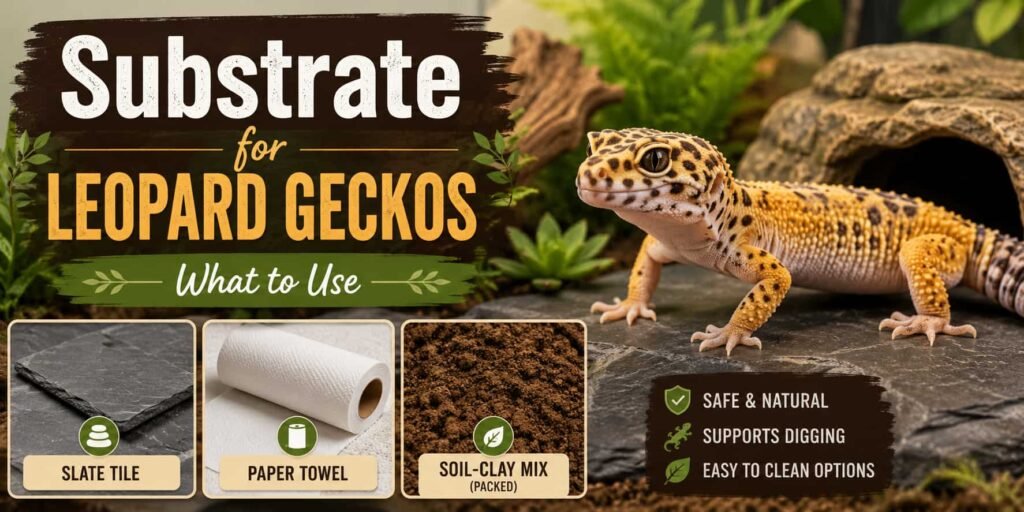 Substrate for Leopard Geckos [What to Use]