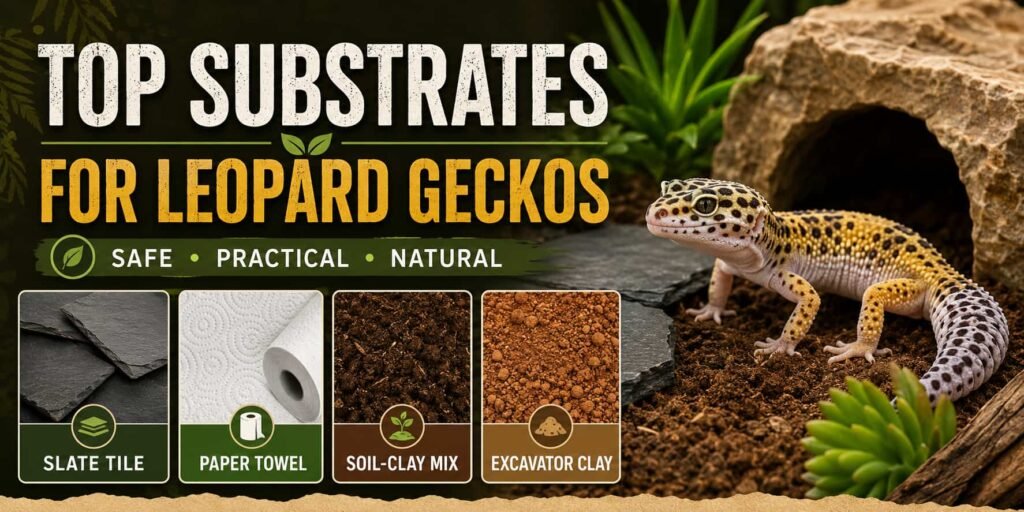Top Substrates for Leopard Geckos