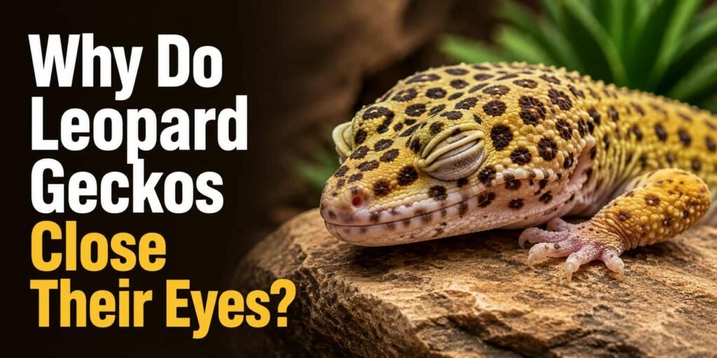 Why Do Leopard Geckos Close Their Eyes