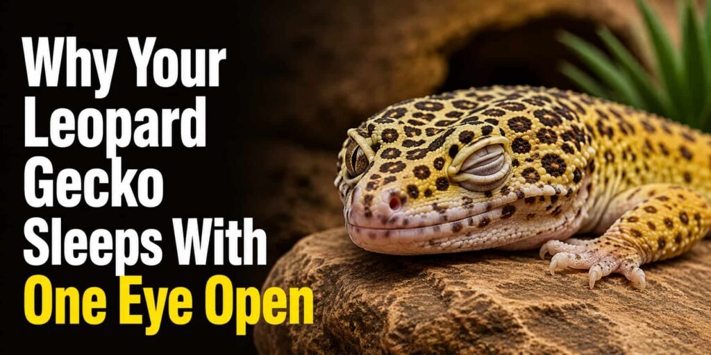 Why Your Leopard Gecko Sleeps With One Eye Open