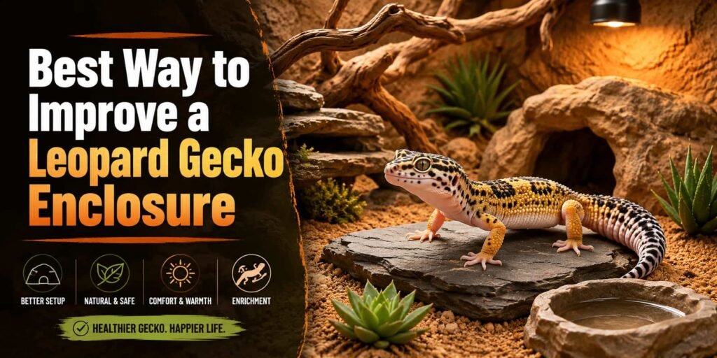 Best Way to Improve a Leopard Gecko Enclosure